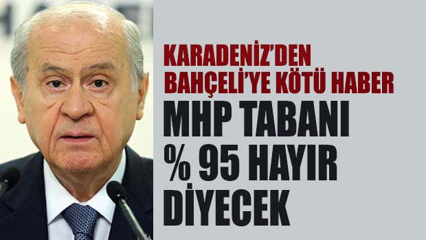 MHP ​tabanının yüzde 95 ‘hayır’ diyecek