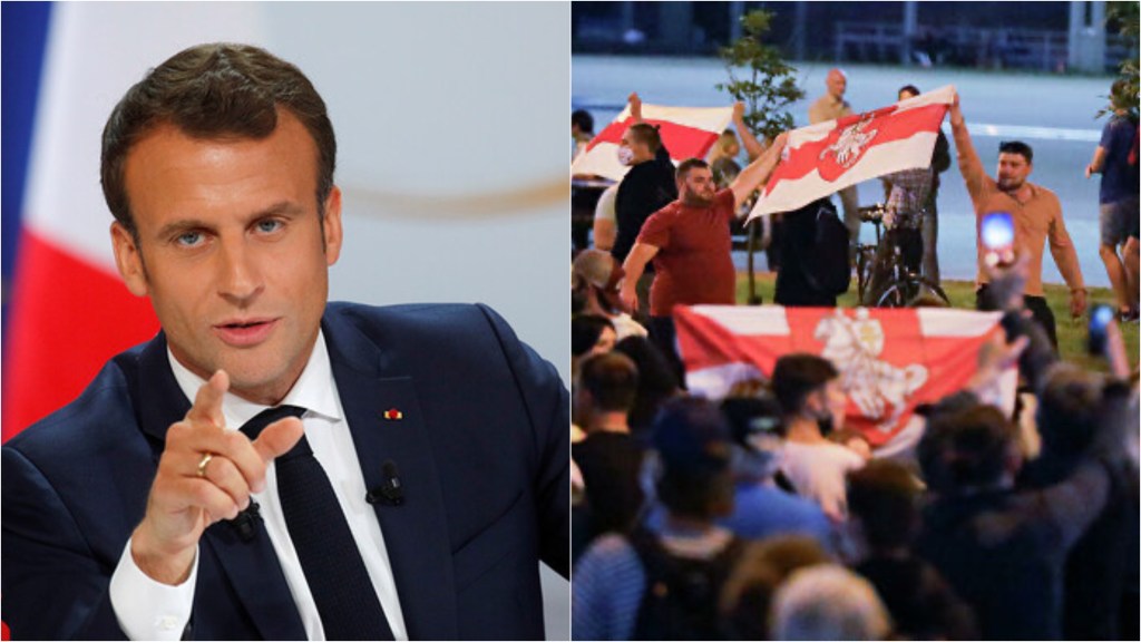 Макрон поддержал протесты в&nbsp;Белоруссии