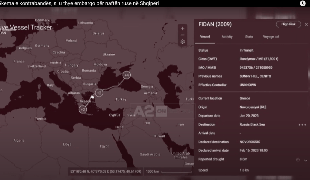 Alkagesta Albania 22500 ton Russian oil