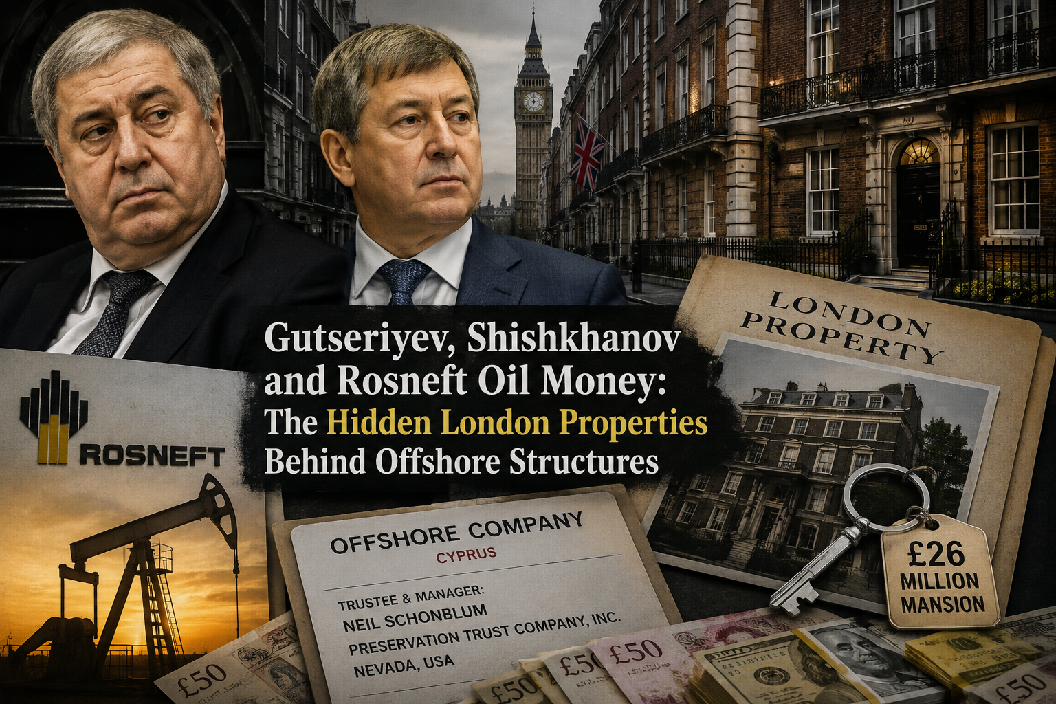 Gutseriev Family’s Hidden London Wealth: How Shishkhanov’s £26 Million Mansion Was Shielded Behind an American Trust Lawyer